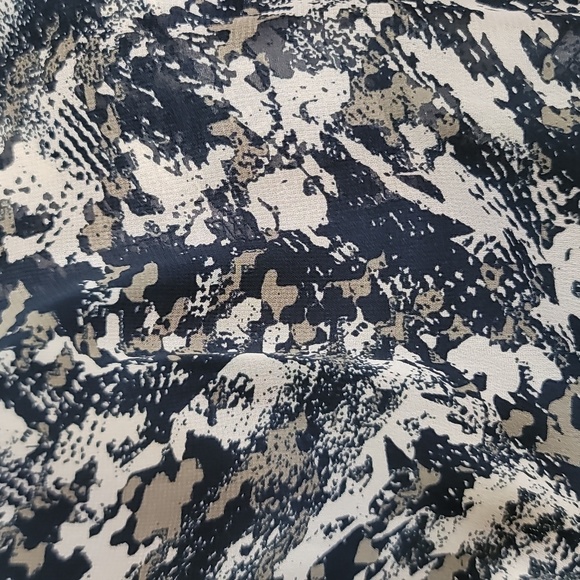 Pull&Bear Drawstring Pocketed Abstract Print Dress Size M - Picture 2 of 10